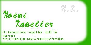 noemi kapeller business card